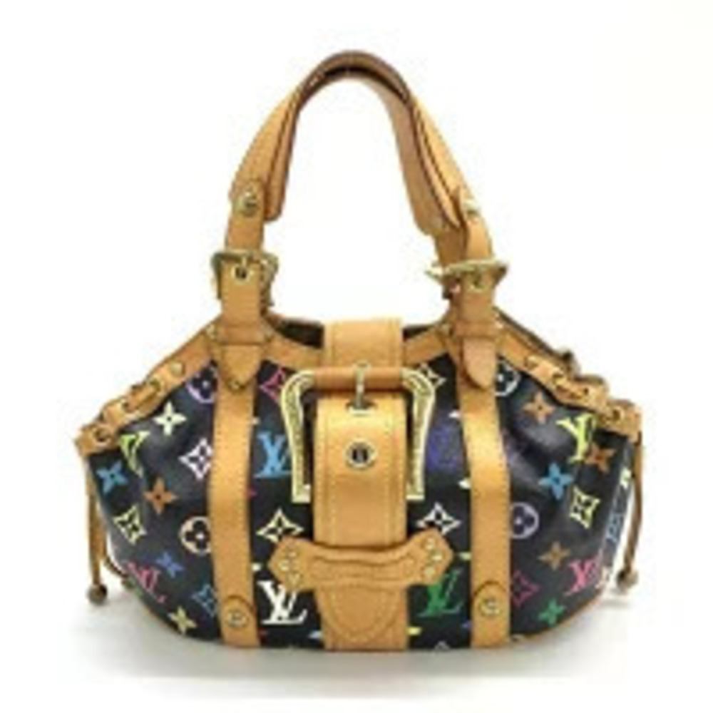 Louis Vuitton Theda Monogram Multicolor Black Handbag